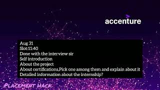 Accenture August 30 amp 31 Interview Questions [upl. by Elyrehc]