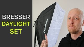 Softbox Bresser BR 2240 daylight set for youtube  unboxing review [upl. by Ridglee]