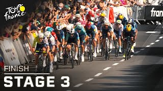 Highlights 2024 Tour de France Stage 3 finish  Cycling on NBC Sports [upl. by Webber]