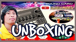 V9 Live Sound Card UNBOXING  Whats in the box [upl. by Feeney790]