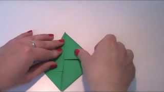 Origami  Anleitung zum Frosch falten Kaeru [upl. by Nosiram]