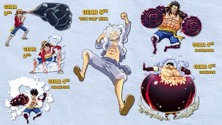 ONE PIECE Luffys All Gears Strength amp Weakness  All Forms  Gear 5 [upl. by Quillan]