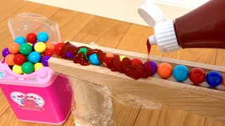 Marble Run ASMR ☆ HABA slope and Washing machine toys and ketchup [upl. by Dedie]