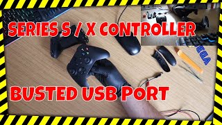 Xbox Series X Controller No Power Broken USB Port Trace Repair [upl. by Beller]