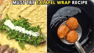 The Best Falafel Wrap Recipe  Easy amp Delicious Falafel Wrap  How To Make Falafel  Falafel Recipe [upl. by Aleacem]