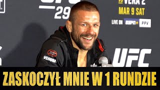 PIERWSZE SŁOWA MATEUSZA GAMROTA PO WYGRANEJ NA UFC 299 JEDNA DWIE WALKI I ZAKRĘCIMY SIĘ OBOK PASA [upl. by Dido]