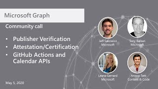 Microsoft Graph community callMay 2020 [upl. by Pollard743]