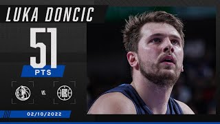 Luka Doncic scores CAREERHIGH 51 PTS in Mavs’ W over Clippers [upl. by Krall]