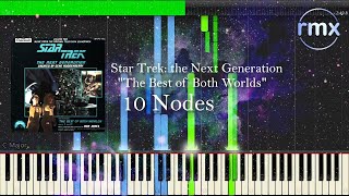 Star Trek TNG  The Best of Both Worlds quot10 Nodesquot Piano Solo FREE Sheet Music [upl. by Ahterahs]