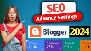 Seo Settings For Blogger 2024  Rank blogger on Google  Hidden Tricks  Digital Monis [upl. by Grados]