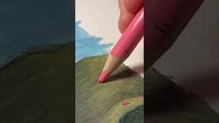 Making bookmarks bookmark painting drawing art mountains [upl. by Leirbma]