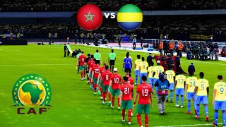 Morocco vs Gabon  PES Gameplay  مباراة المغرب و الجابون  تصفيات امم افريقيا 2025 [upl. by Alita]