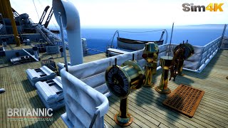 Britannic  HMHS  Regal Suite amp Deck Stroll  4K UHD [upl. by Paradies]