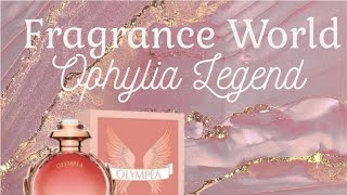 Fragrance World Ophylia Legend аналог на снятый фланкер Olympea Legend ✨ Аромат на осень и зиму🫶 [upl. by Jehanna]