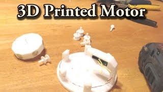 3D Printed Motor Runs on Almost Nothing Afinia 3D Printer [upl. by Shaylyn234]