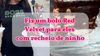 Fiz um red velvet com recheio de ninho [upl. by Burny]