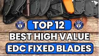 Best Budget EDC Fixed Blades Top 12 Picks For Everyday Carry [upl. by Forta]