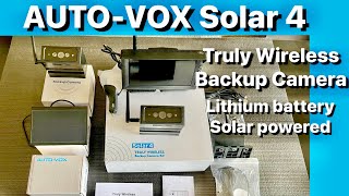 AUTOVOX Solar 4 RV Backup Camera Wireless Solar Powered Battery BackUp Camera System 7 Monitor [upl. by Thorpe605]