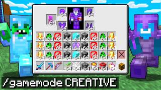 I Secretly Cheated With CREATIVE MODE in Minecraft [upl. by Ekaterina464]