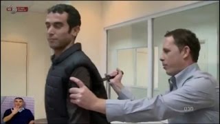 Reporter Actually Gets Stabbed on TV While Testing KnifeProof Vest [upl. by Sregor388]