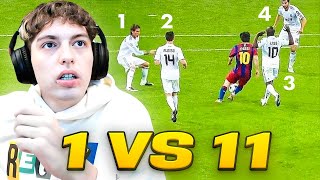 CUANDO UN FUTBOLISTA HUMILLA A TODO UN EQUIPO 1 VS 11  FUTBOL 2024 [upl. by Lebbie99]