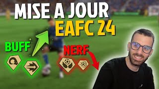 Nouvelle Mise à Jour EAFC 24  Beaucoup de Buff et de Nerf pour les PLAYSTYLES [upl. by Labors]