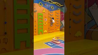 LITTLE GIRL WALL CLIMBING AT INDOOR PLAYGROUND shorts isports ncts [upl. by Reider236]