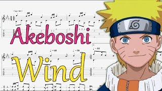 Wind  Akeboshi Naruto Ending 1  Fingerstyle Guitar Tutorial TAB [upl. by Arlena]