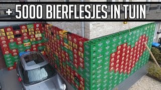 5000 FLESJES BIER IN ACHTERTUIN PRANK [upl. by Lashar]