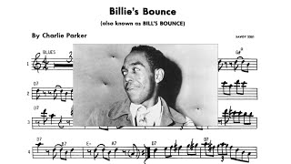 Billies Bounce  Charlie Parker Transcription [upl. by Nnylyoj]