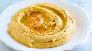 Easy Hummus Recipe  Better than storebought [upl. by Verene398]