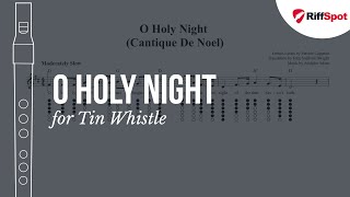 O Holy Night Tin Whistle Tab [upl. by Aerdnael852]