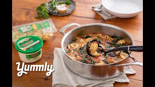 Buitoni Creamy Tortellini Sausage and Kale Soup  Yummly Recipes [upl. by Sinned830]