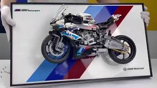 ICUANUTY installation to hang display wallboard for lego42130 bmw1000RR [upl. by Lehcsreh265]