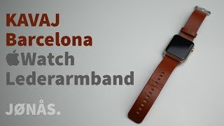 Hochwertiges Lederarmband für die Apple Watch im Test [upl. by Eudo]