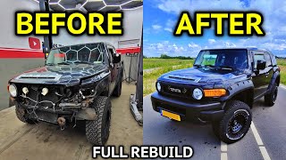 SCHADE TOYOTA FJ CRUISER VOLLEDIG HERSTEL IN 60MIN [upl. by Yelrebmyk]