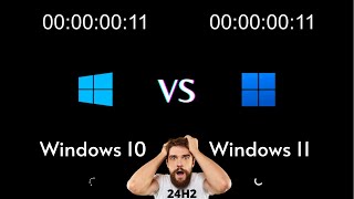 Windows 11 24h2 vs Windows 10  SPEED TEST [upl. by Niwle]