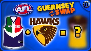 Merging AFL Guernseys  Guernsey Swap  AFL Design Challenge [upl. by Ydnes740]