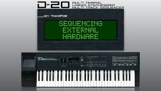 Roland D20 Sequencing external hardware tutorial [upl. by Eolhc]