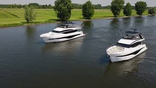 Princess Y85 and Y72 at Blue Lobster Yachts in Heusden [upl. by Weihs789]