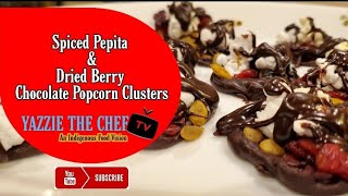 Spiced Pepita amp Chocolate Popcorn Clusters  Recipe Video YazzieTheChef [upl. by Devlen]