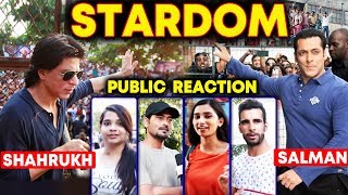 Shahrukh Khan Vs Salman Khan STARDOM  PUBLIC REACTION  Whose Stardom Is BIG [upl. by Nywg8]