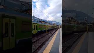 Treno Donizetti di Trenord detto POP stazione di Sondrio [upl. by Demaggio690]