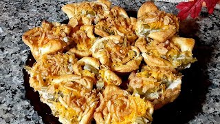 Green Bean Casserole Cresent Cups  Holiday Cooking [upl. by Eustasius228]