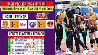 Hasil Proliga 2024 Hari iniPOPSIVO VS JAKARTA BINKlasemen ProligaJadwal Final Four Proliga 2024 [upl. by Riem]