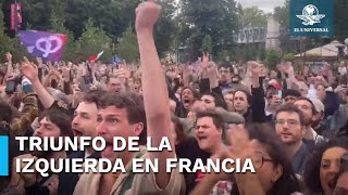 Así celebró la izquierda en Francia la derrota de la ultraderecha [upl. by Frodin]