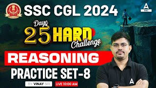 SSC CGL 2024  SSC CGL Reasoning Classes By Vinay Tiwari  CGL Reasoning Practice Set 8 [upl. by Delastre536]