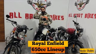 Royal Enfield 650cc Lineup🔥 bullet royalenfield 650ccbike [upl. by Polinski5]