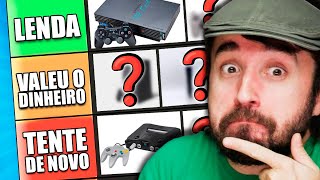 QUAL O MELHOR CONSOLE DA HISTÓRIA  Tierlist videogames [upl. by Nedroj]