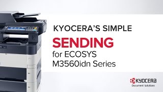 PRINTER HowTo Sending Tips for the ECOSYS M3560idn Series [upl. by Rechaba]